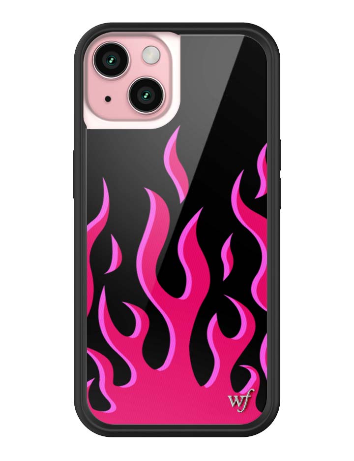 Wildflower Flames | Black & Red iPhone Case