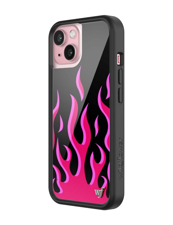 Wildflower Flames | Black & Red iPhone Case
