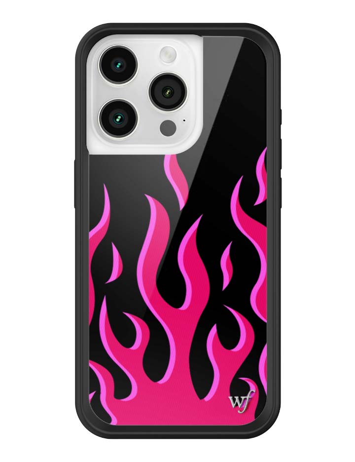 Wildflower Flames | Black & Red iPhone Case