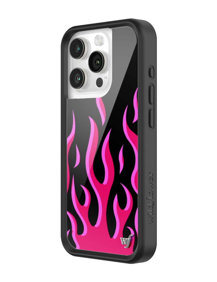 Wildflower Flames | Black & Red iPhone Case