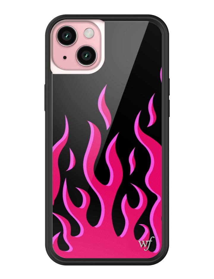 Wildflower Flames | Black & Red iPhone Case