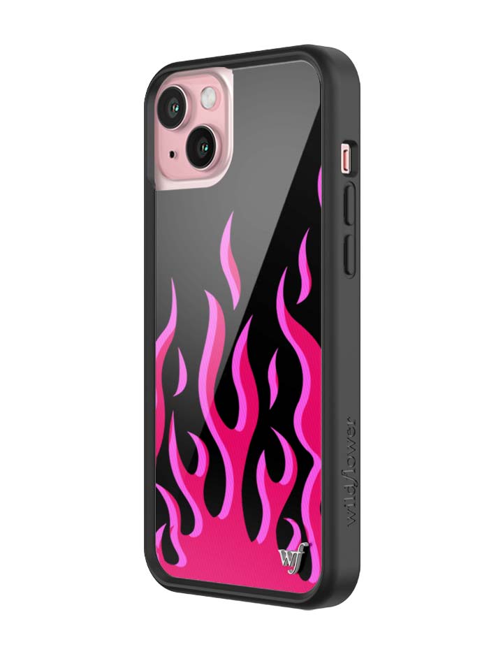 Wildflower Flames | Black & Red iPhone Case