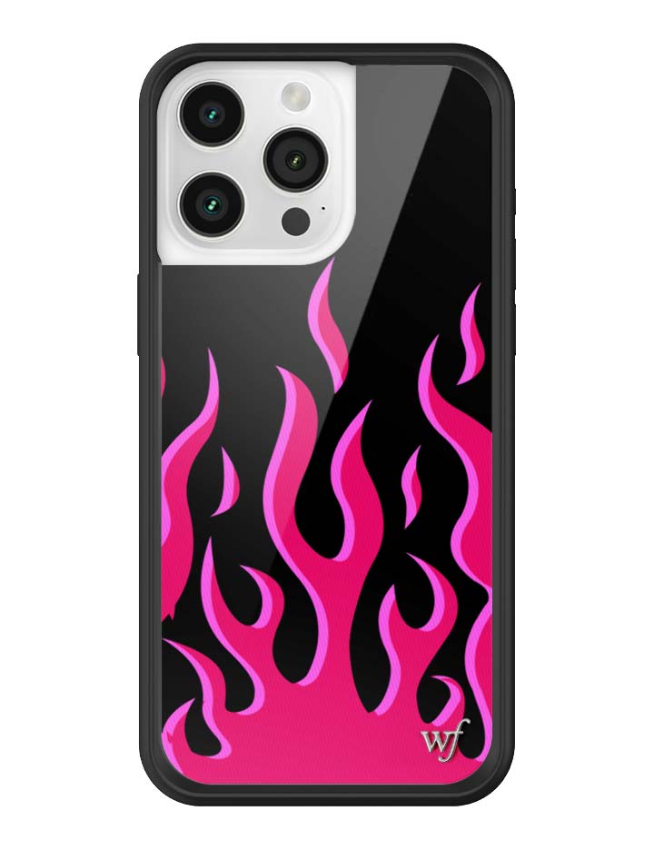 Wildflower Flames | Black & Red iPhone Case