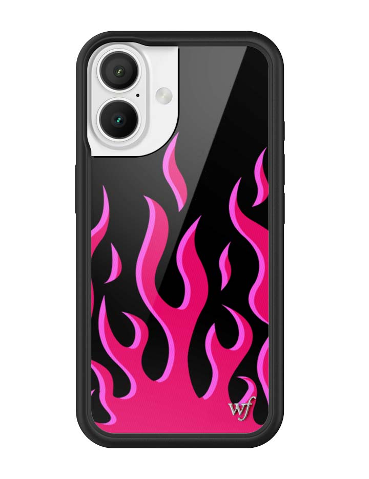 Wildflower Flames | Black & Red iPhone Case
