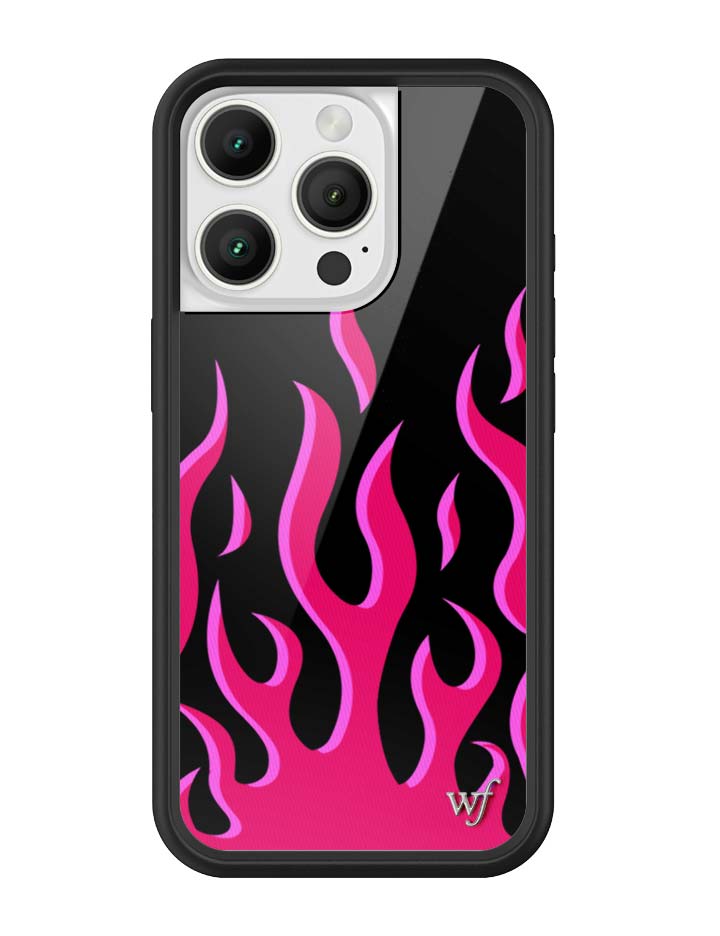 Wildflower Flames | Black & Red iPhone Case