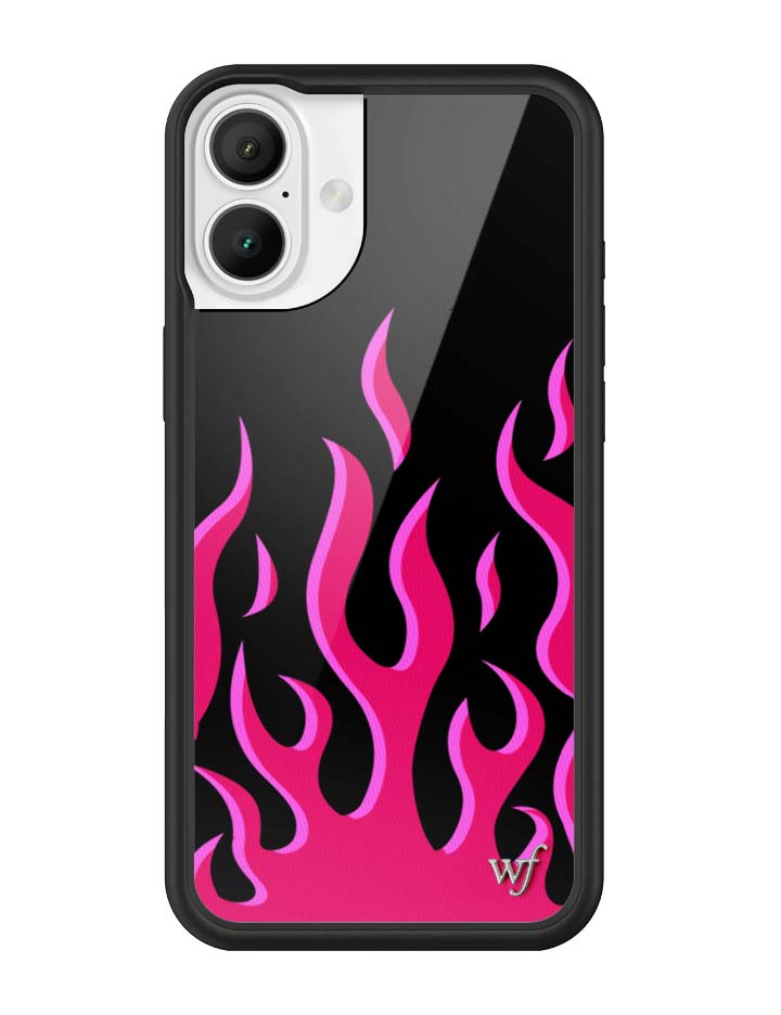 Wildflower Flames | Black & Red iPhone Case