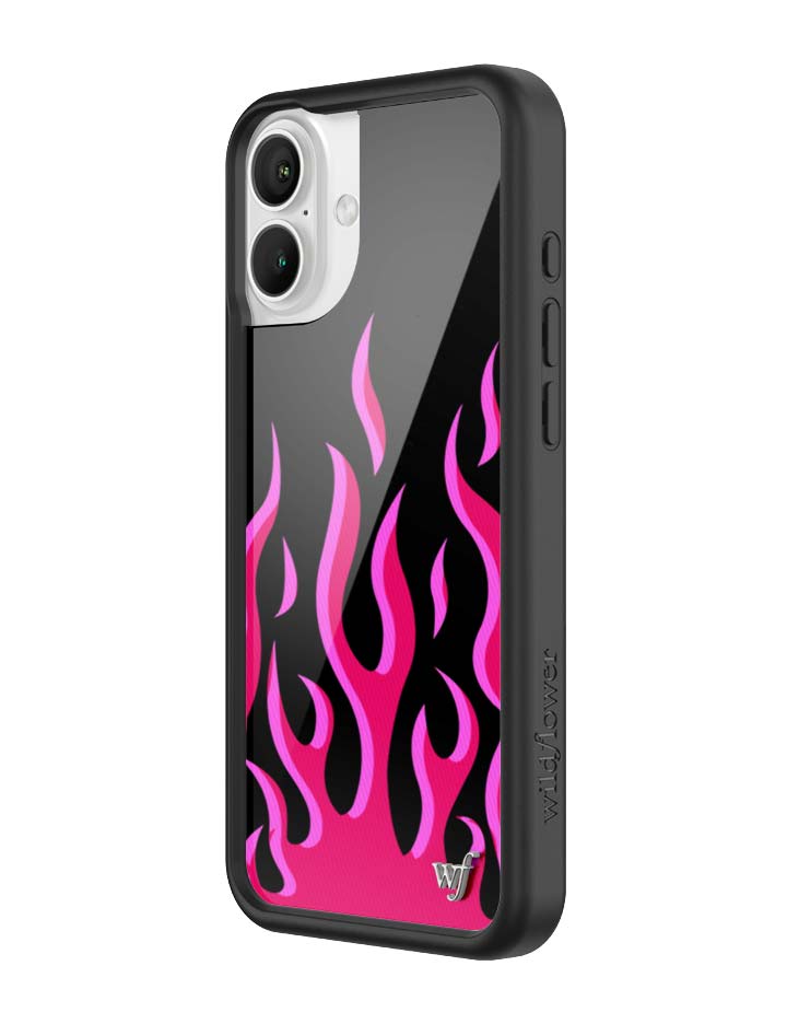 Wildflower Flames | Black & Red iPhone Case