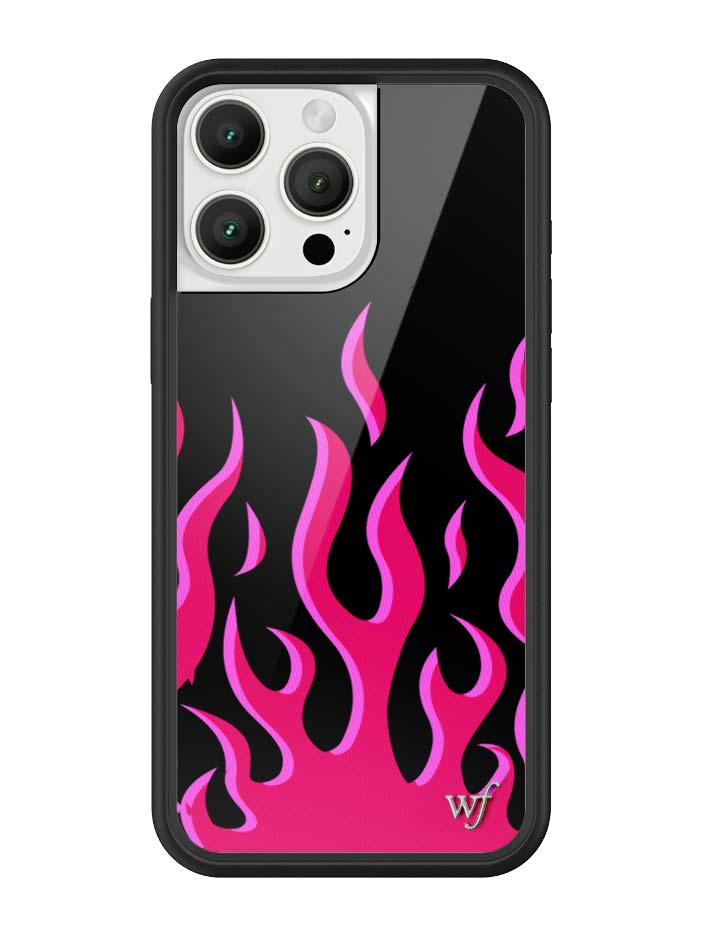 Wildflower Flames | Black & Red iPhone Case