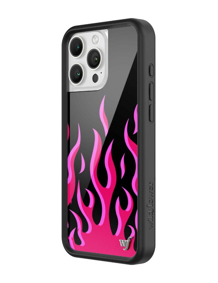 Wildflower Flames | Black & Red iPhone Case