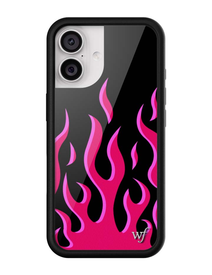 Wildflower Flames | Black & Red iPhone Case