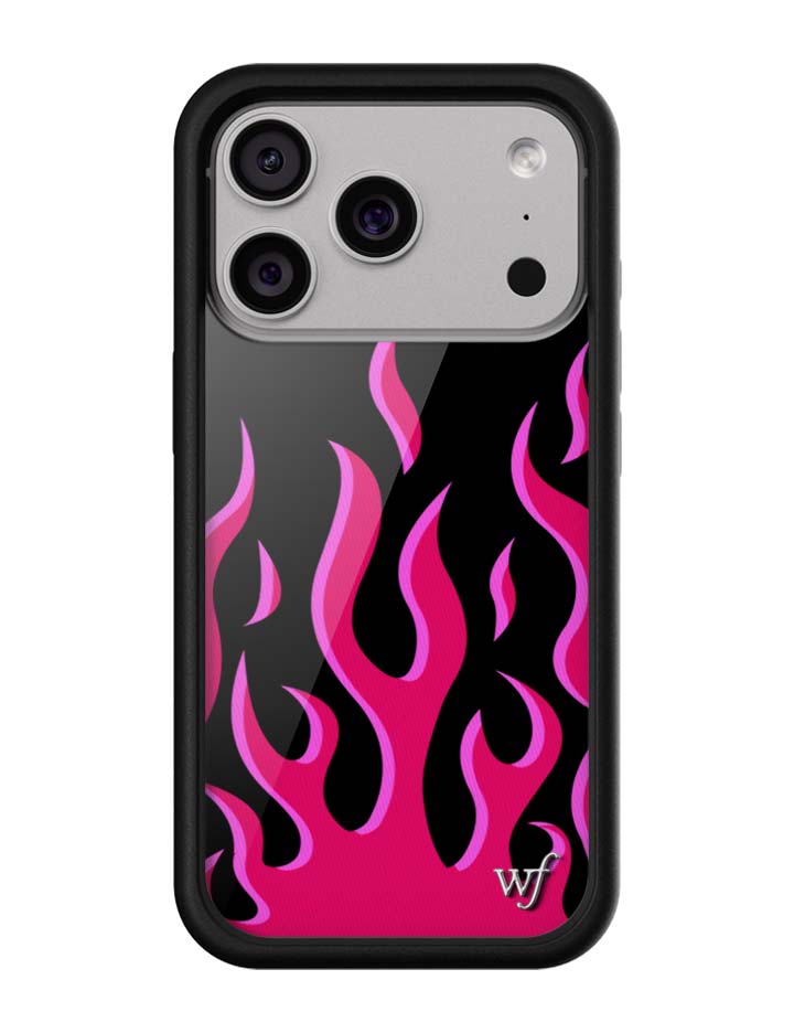 Wildflower Flames | Black & Red iPhone Case