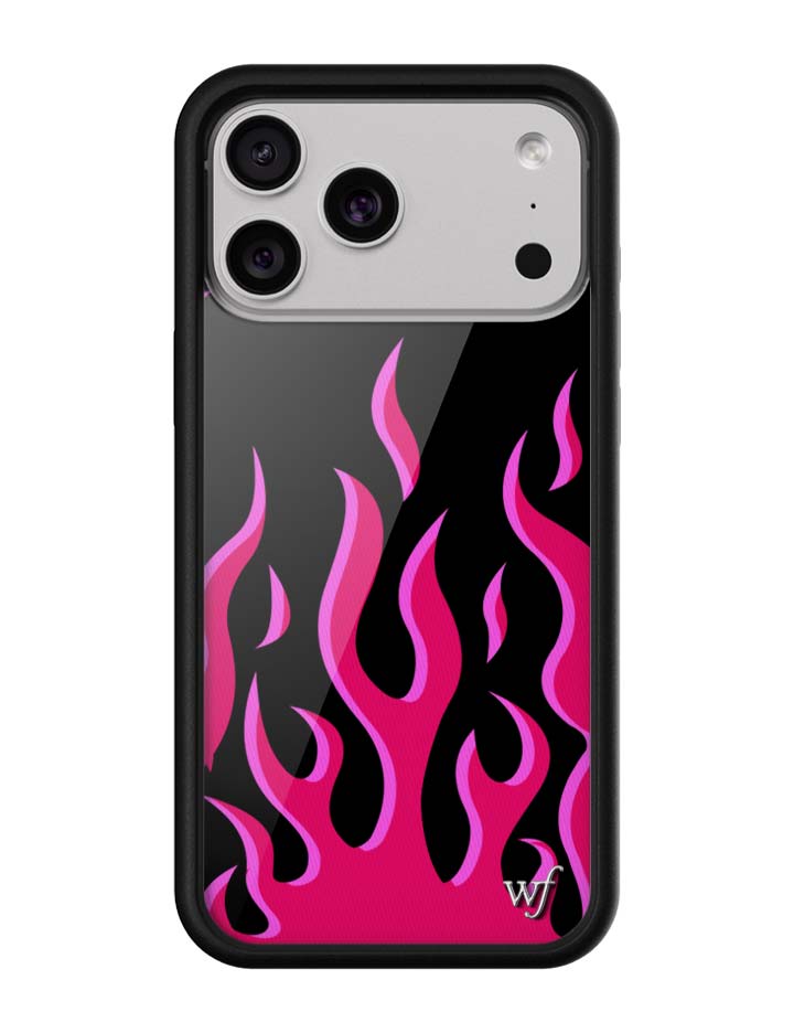 Wildflower Flames | Black & Red iPhone Case