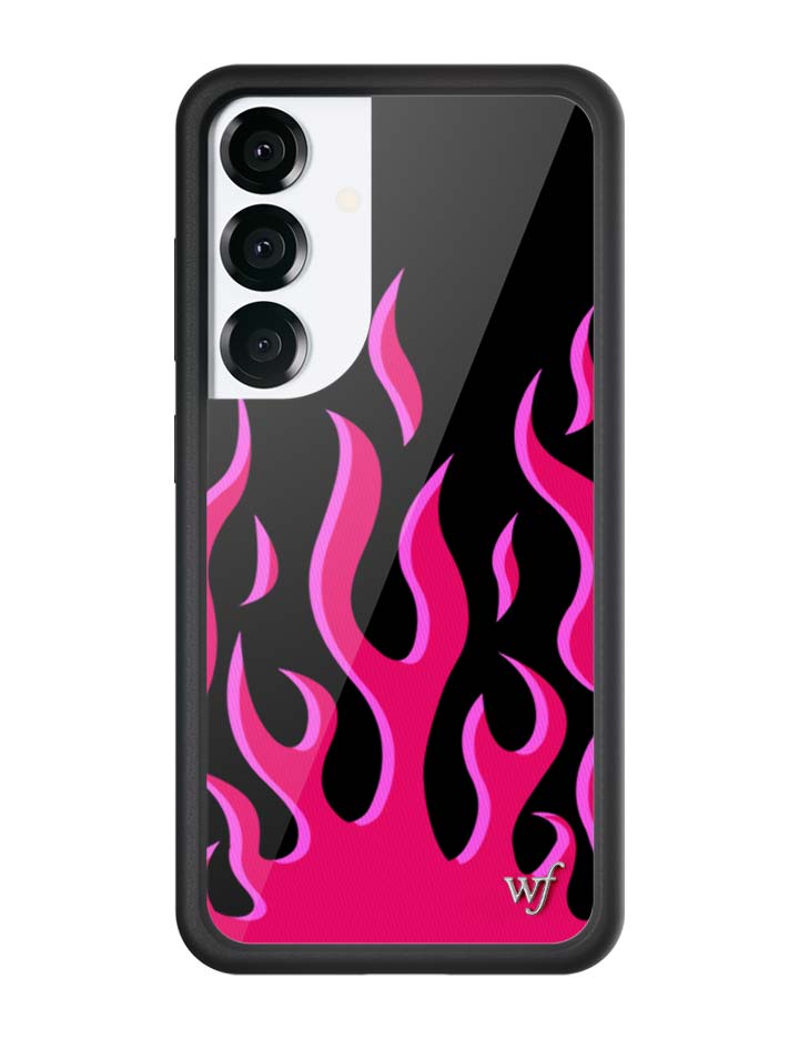 Wildflower Flames | Black & Red Samsung Galaxy Case