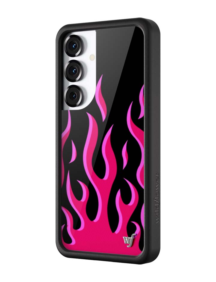 Wildflower Flames | Black & Red Samsung Galaxy Case