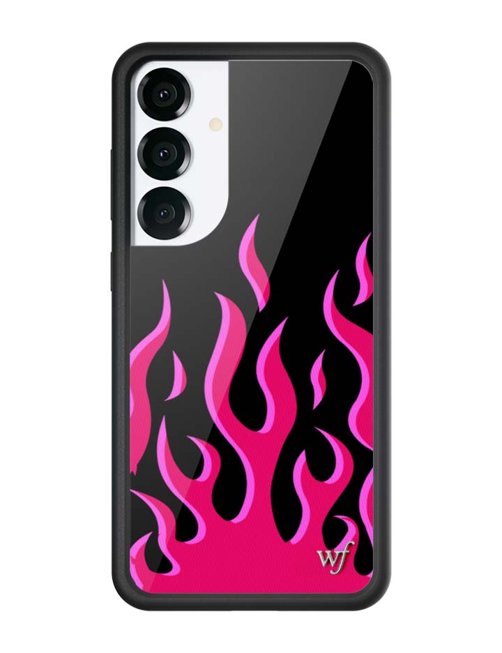 Wildflower Flames | Black & Red Samsung Galaxy Case