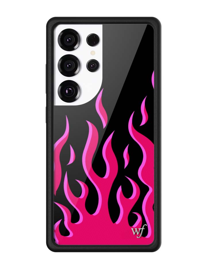 Wildflower Flames | Black & Red Samsung Galaxy Case