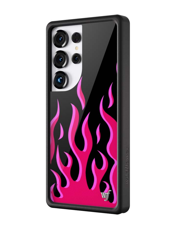 Wildflower Flames | Black & Red Samsung Galaxy Case
