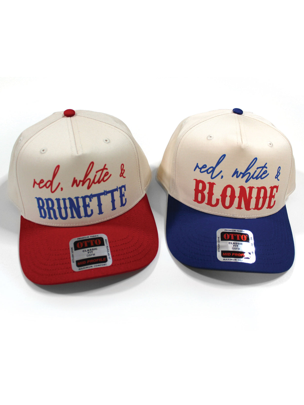 Red, White & Hair Color Snapback Hat