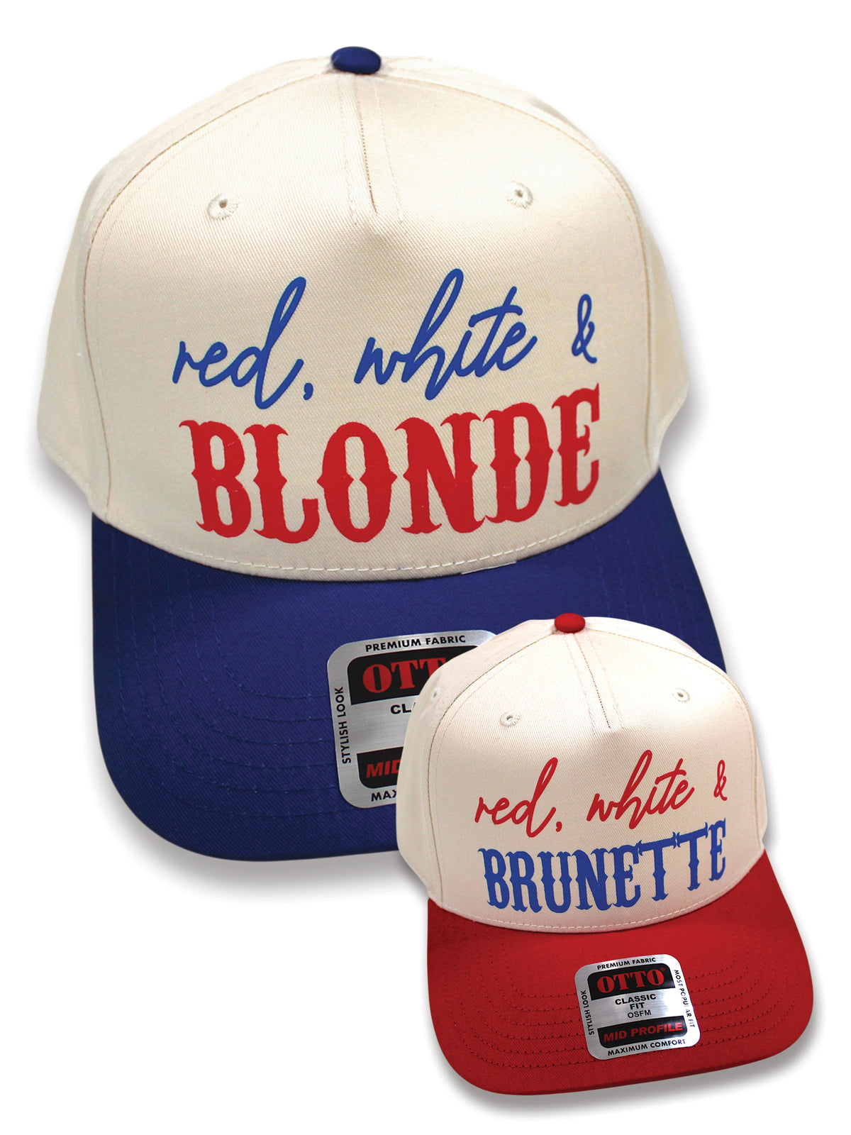 Red, White & Hair Color Snapback Hat
