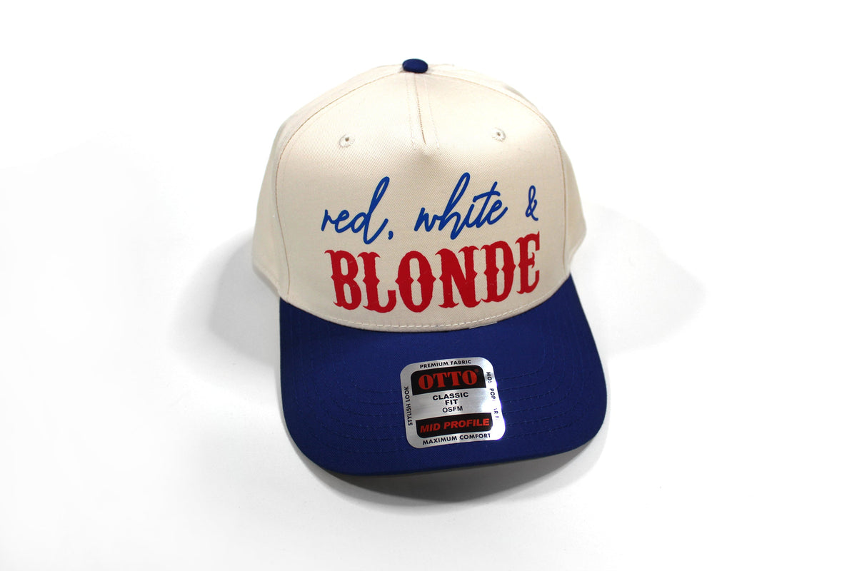 Red, White & Hair Color Snapback Hat