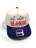 Red, White & Hair Color Snapback Hat