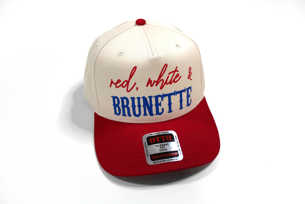 Red, White & Hair Color Snapback Hat