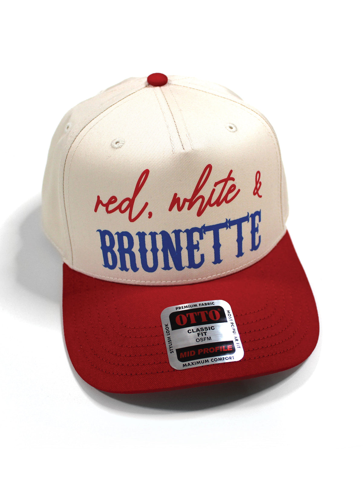 Red, White & Hair Color Snapback Hat
