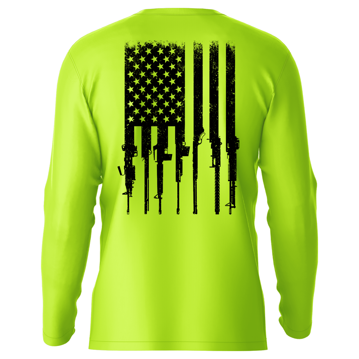 Rifle Flag - Hi-Visibility UPF 50 Long Sleeve Sun Shirt