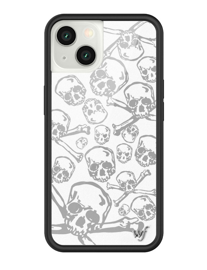 Wildflower Skull Girl iPhone Case