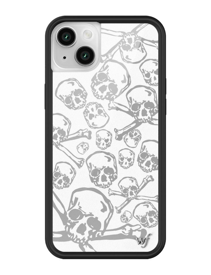 Wildflower Skull Girl iPhone Case