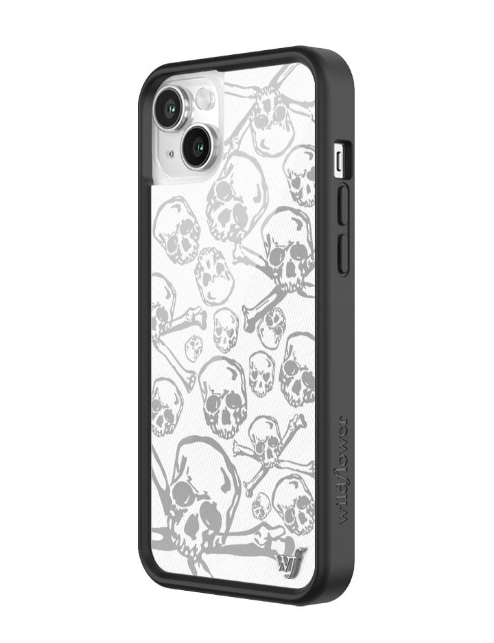 Wildflower Skull Girl iPhone Case