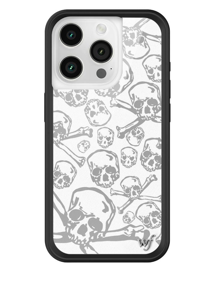 Wildflower Skull Girl iPhone Case