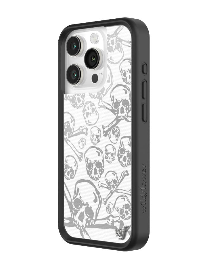 Wildflower Skull Girl iPhone Case