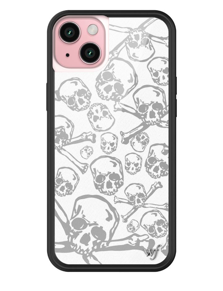 Wildflower Skull Girl iPhone Case