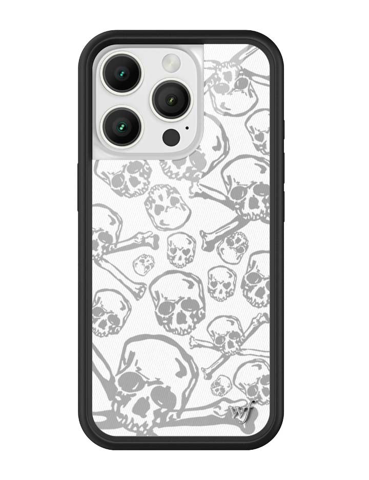 Wildflower Skull Girl iPhone Case