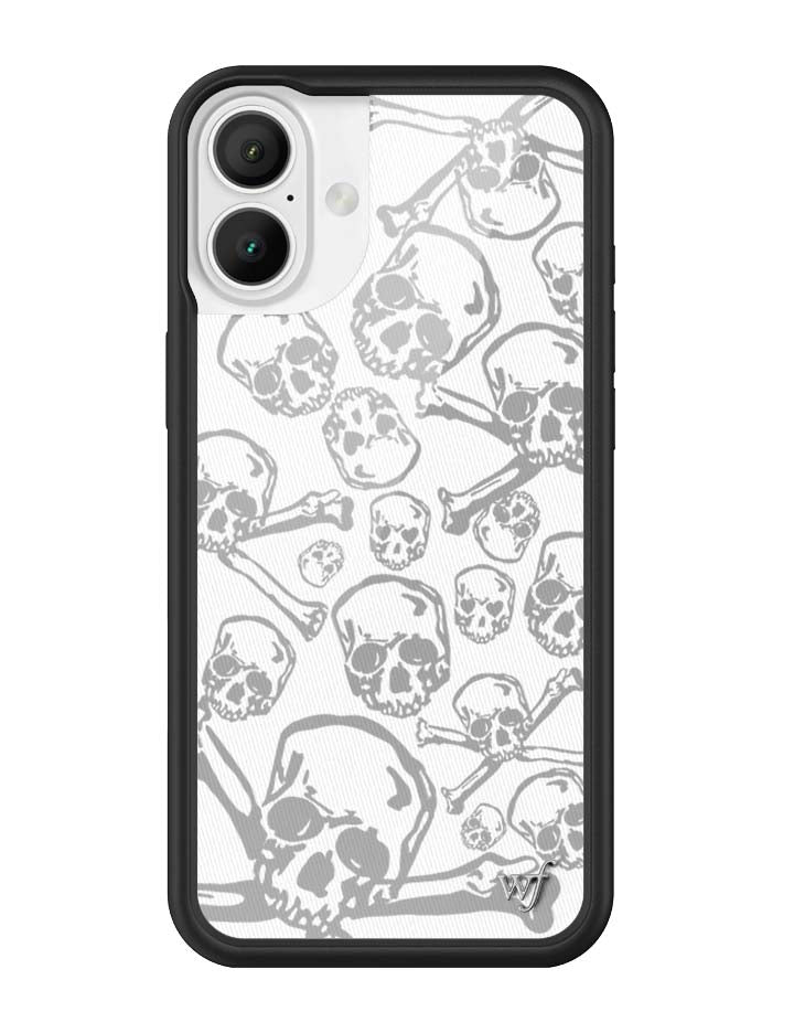 Wildflower Skull Girl iPhone Case