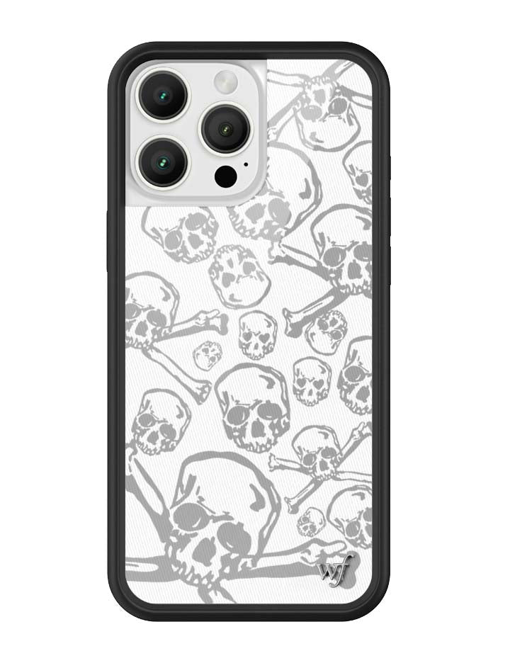 Wildflower Skull Girl iPhone Case