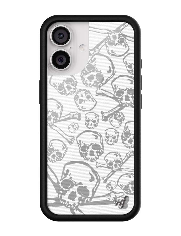 Wildflower Skull Girl iPhone Case
