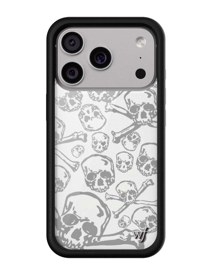 Wildflower Skull Girl iPhone Case