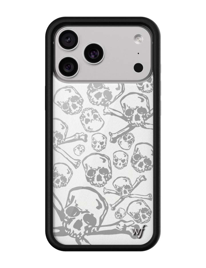 Wildflower Skull Girl iPhone Case