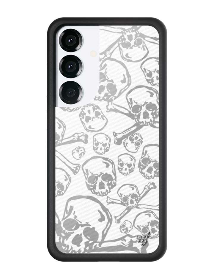 Wildflower Skull Girl Samsung Galaxy Case