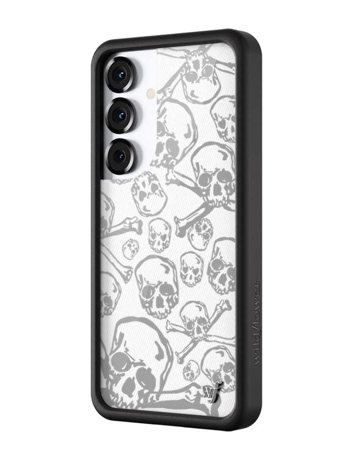 Wildflower Skull Girl Samsung Galaxy Case