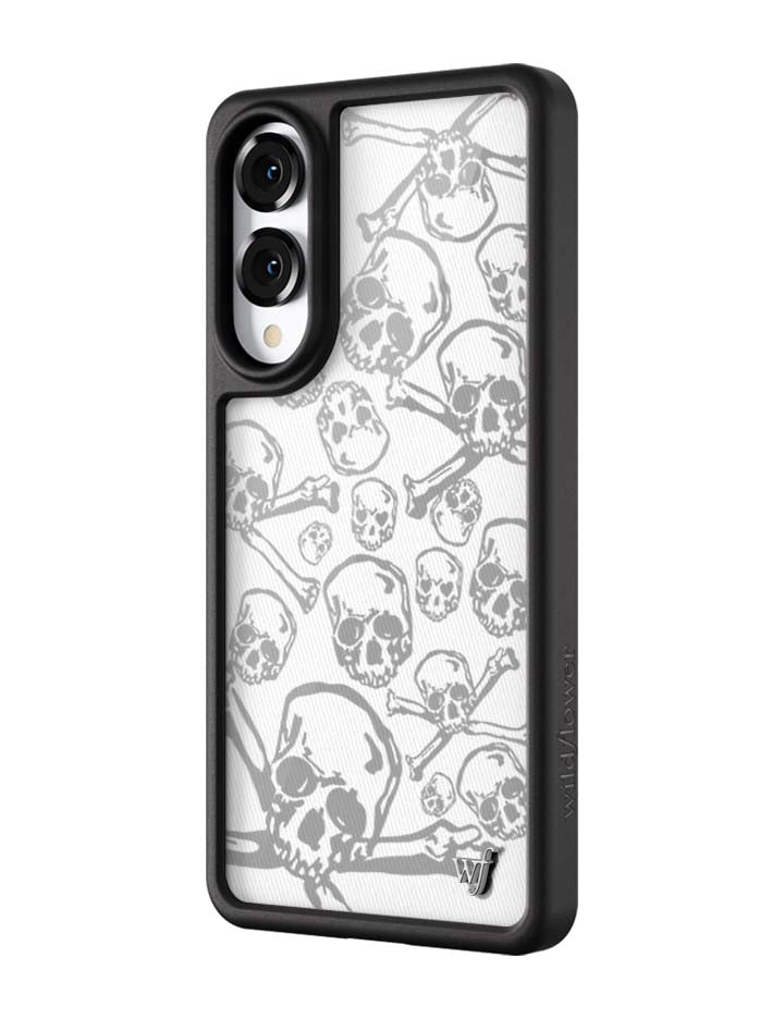 Wildflower Skull Girl Samsung Galaxy Case