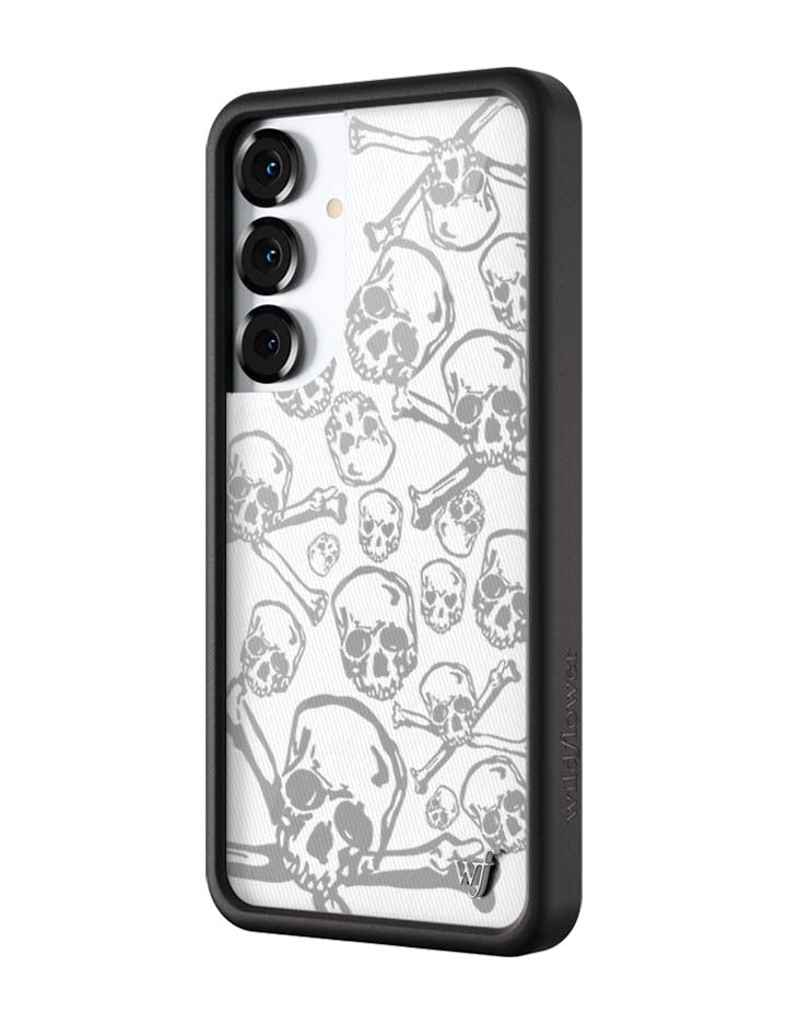 Wildflower Skull Girl Samsung Galaxy Case