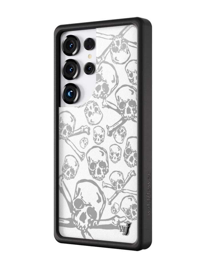 Wildflower Skull Girl Samsung Galaxy Case
