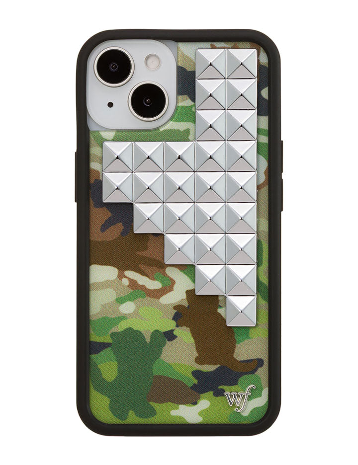 Wildflower Cat Camo Stud iPhone Case