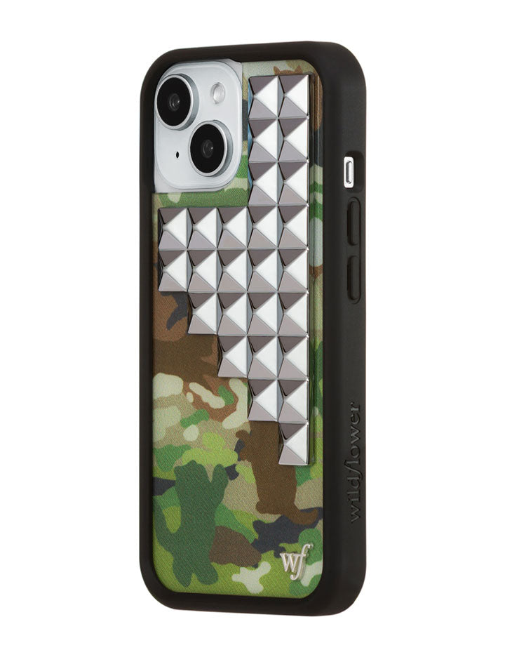 Wildflower Cat Camo Stud iPhone Case