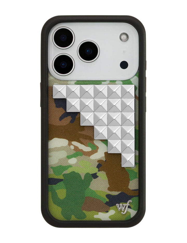 Wildflower Cat Camo Stud iPhone Case