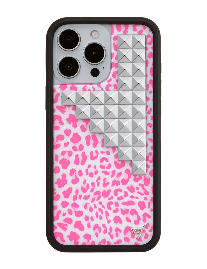 Wildflower Pink Meow Stud iPhone Case