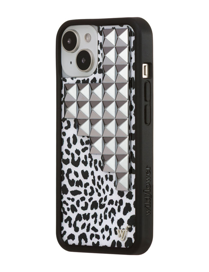 Wildflower Snow Meow Stud iPhone Case